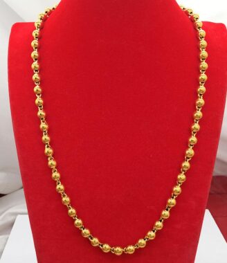 24K gold-plated K8 Beaded Necklace