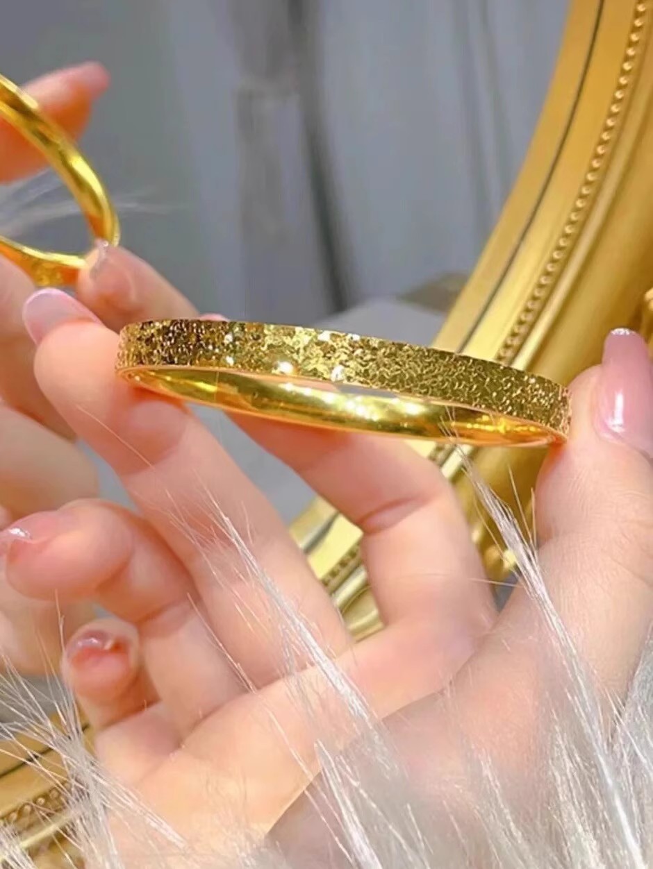 24K gold-plated Broken Ice Ice Bracelet 4N