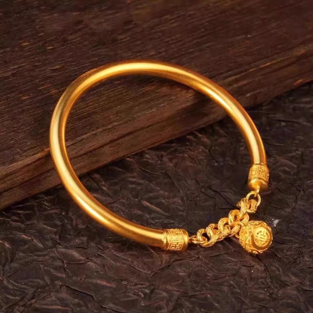 24K gold-plated Gong Bell Bracelet - Image 4