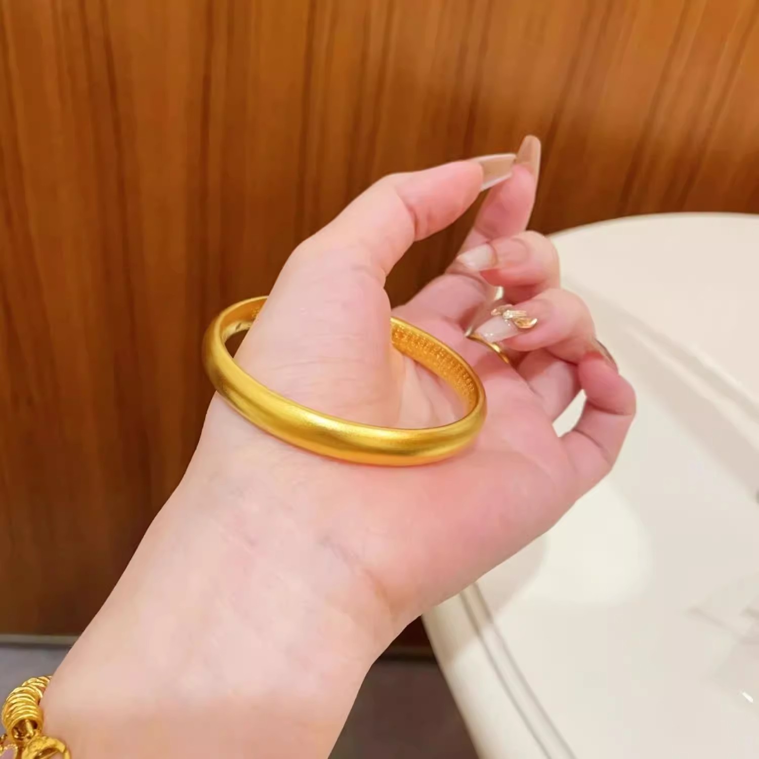 24K gold-plated Hundred Blessings Bracelet - Image 4