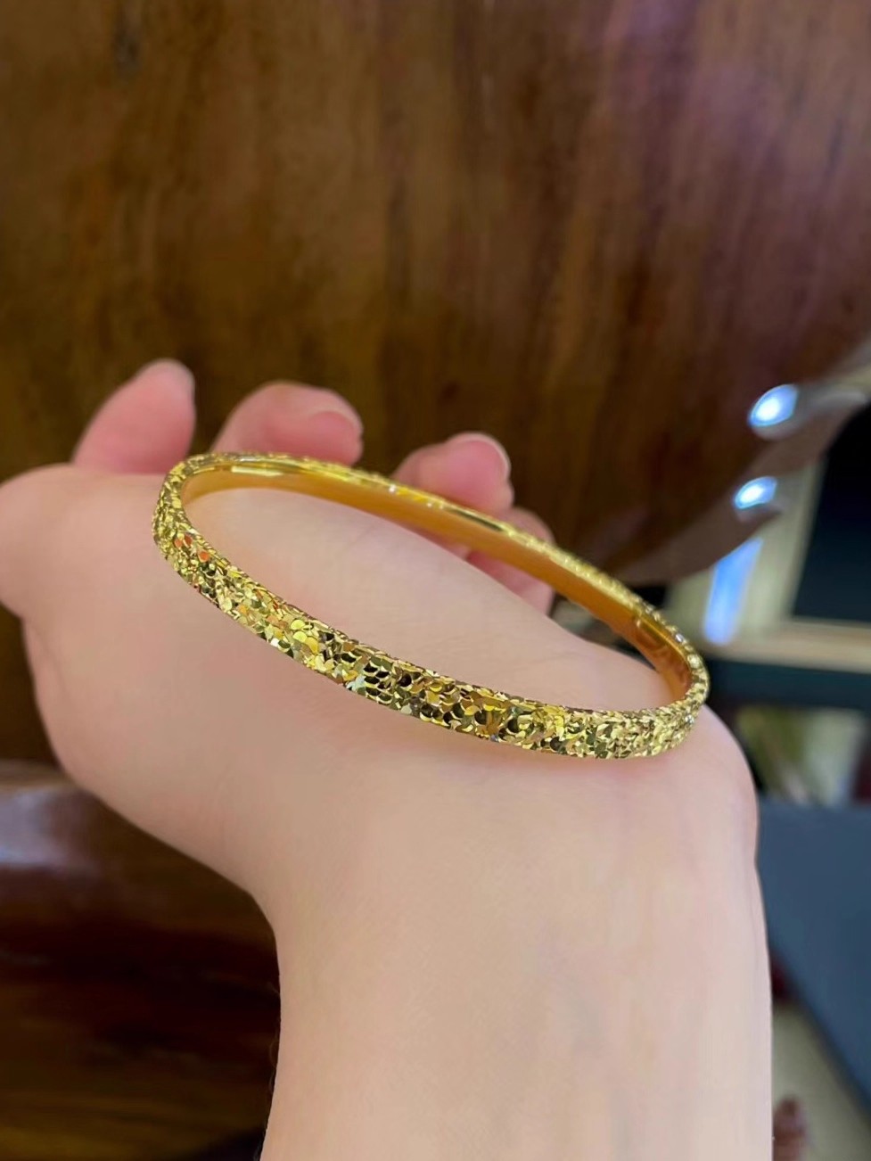 24K gold-plated Broken Ice Ice Bracelet 4N - Image 6