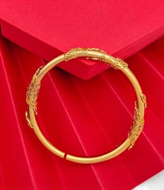 24K gold-plated Knot of Love Bracelet