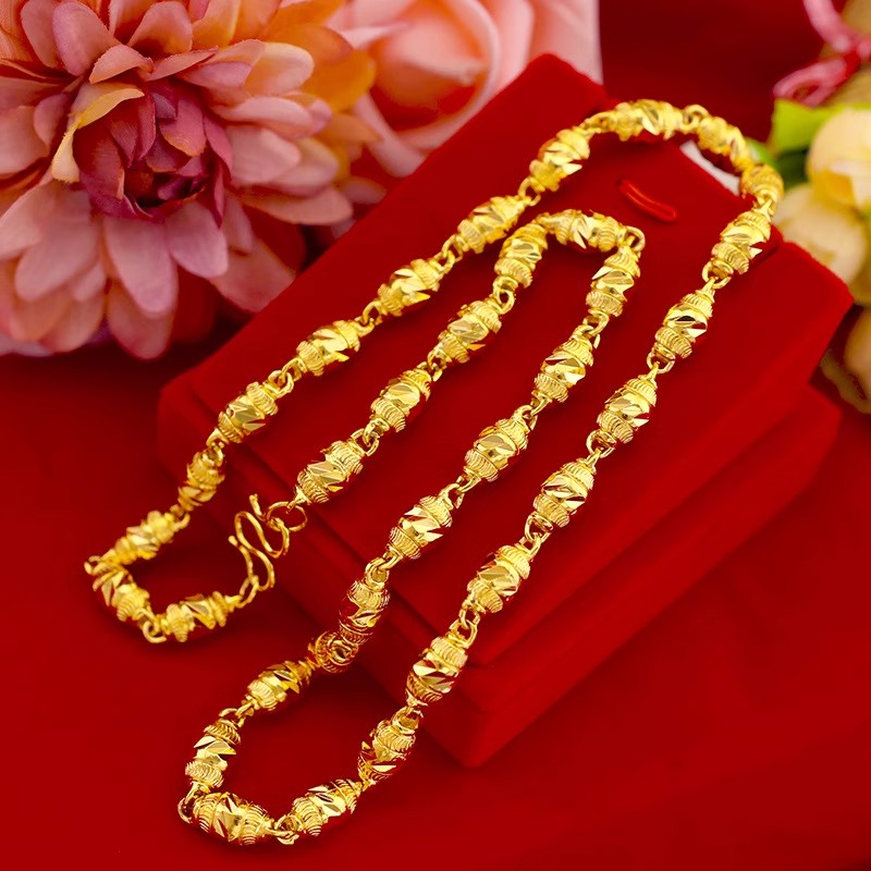 24K Gold-Plated Olive Chain K8