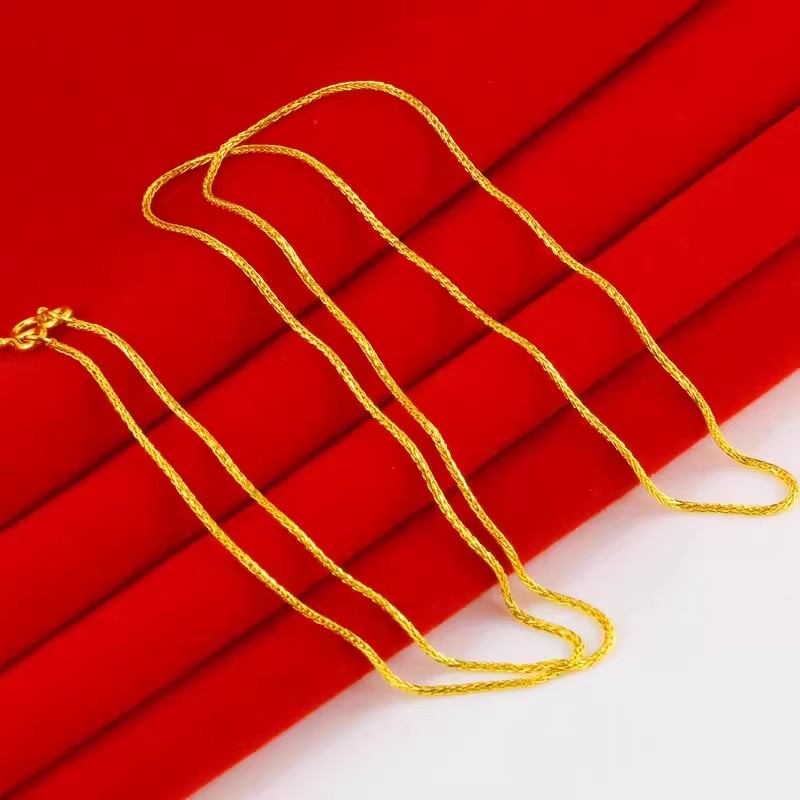 24K gold-plated Chopin Thin Chain - Image 4