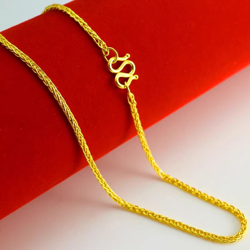 24K gold-plated Chopin Thin Chain - Image 3