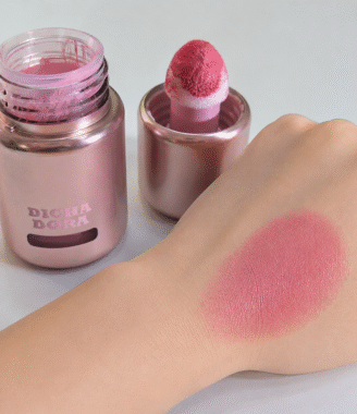 Rose peach pink blush