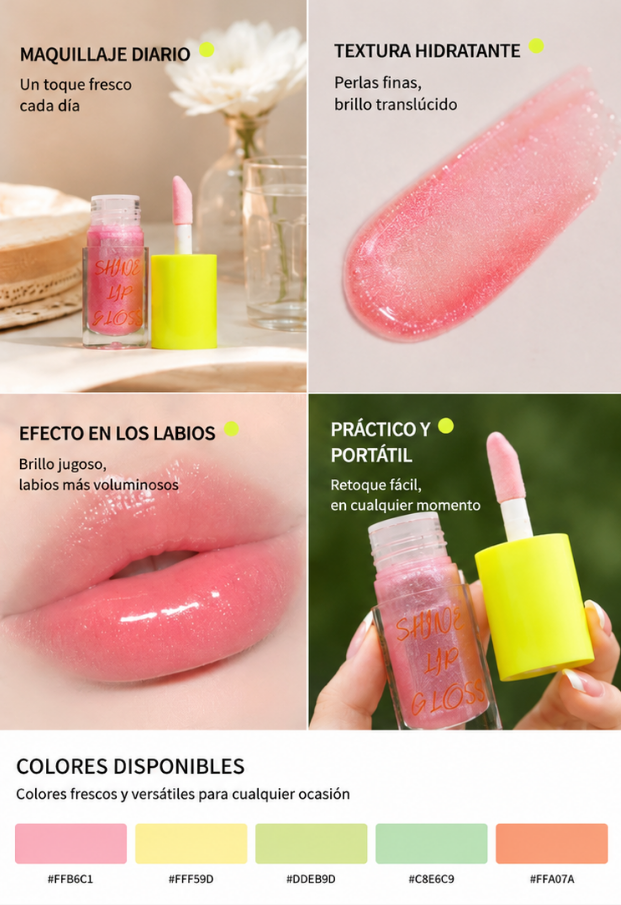 Grapefruit Peach Pink Lip Gloss